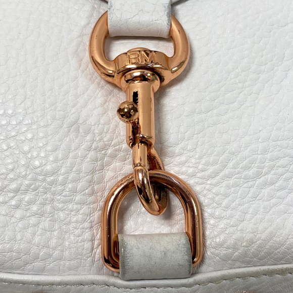 Rebecca Minkoff Mini Mac White Leather Crossbody - Picture 3 of 9